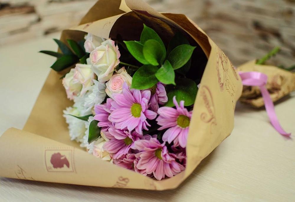 Букет цветов из: Розы и Хризантемы в Минеральных водах