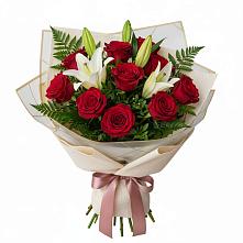 Букет цветов из:  Лилии и Розы в Минеральных водах