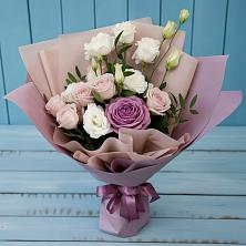 Букет цветов из:  Розы и Лизиантусы в Минеральных водах