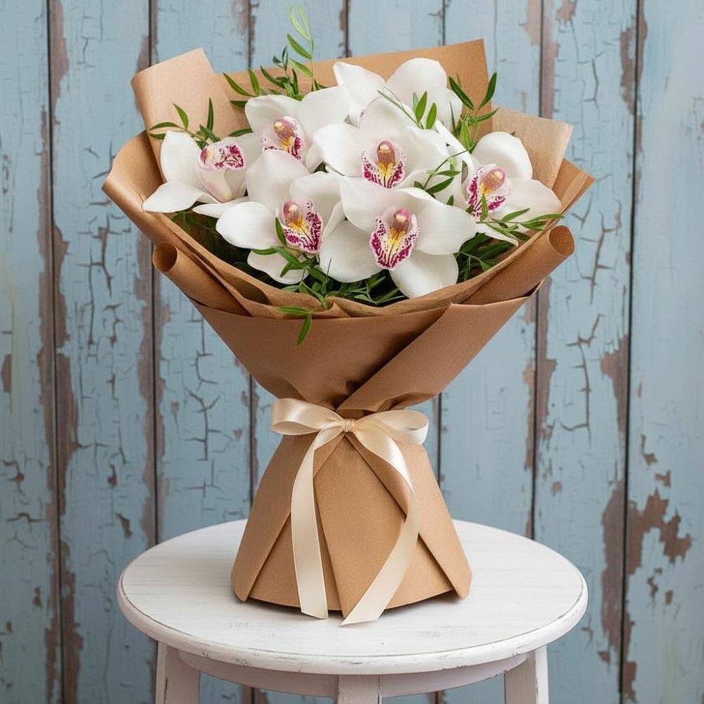 Букет цветов из: Орхидеи и Розы в Минеральных водах