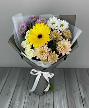 Букет цветов из:  Розы, Герберы и Хризантемы в Минеральных водах