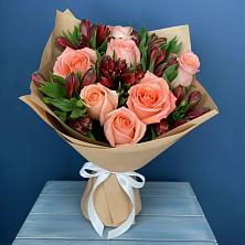 Букет цветов из:  Розы и Альстромерии в Минеральных водах
