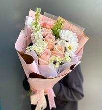 Букет цветов из:  Хризантемы и Розы в Минеральных водах