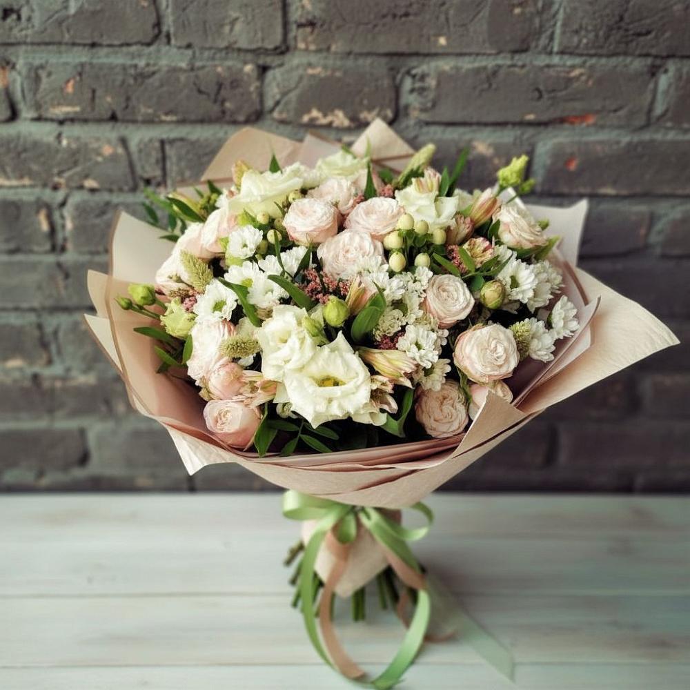 Букет цветов из: Альстромерии, Розы и Хризантемы в Минеральных водах