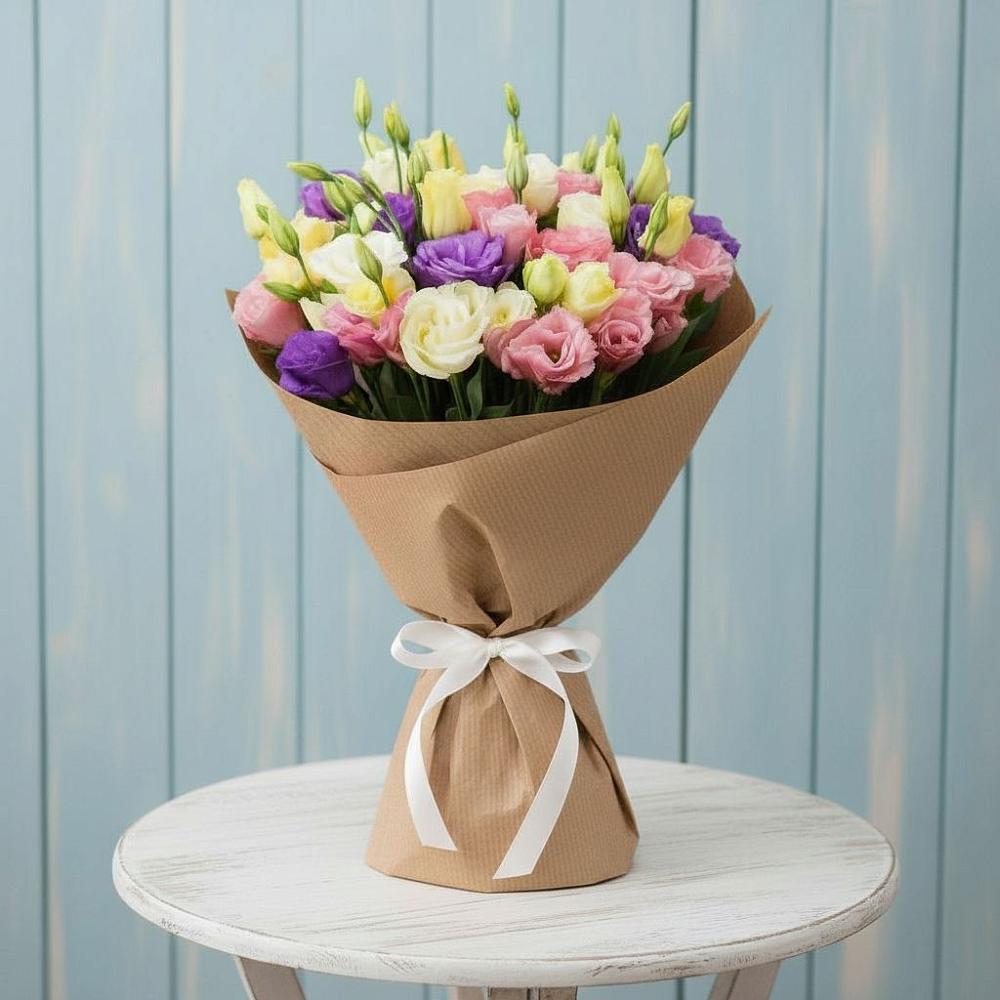 Букет цветов из: Лизиантусы в Минеральных водах