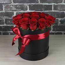 Цветочная композиция из Розы в шляпной коробке #REPLACE_PRED# Минеральных водах
