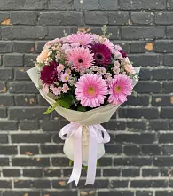 Букет цветов из:  Герберы и Хризантемы в Минеральных водах