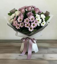 Букет цветов из:  Хризантемы и Розы в Минеральных водах