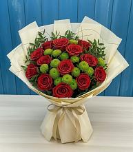 Букет цветов из:  Розы и Хризантемы в Минеральных водах