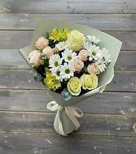 Букет цветов из:  Альстромерии, Розы и Хризантемы #REPLACE_PRED# Минеральных водах