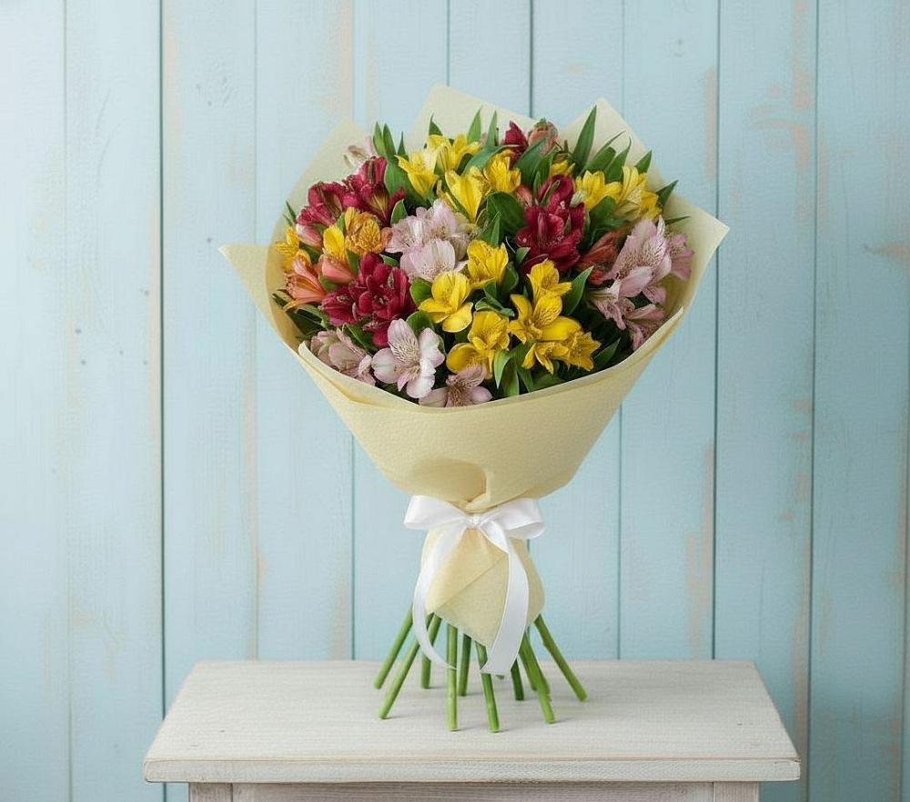 Букет цветов из: Альстромерии в Минеральных водах