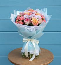 Букет цветов из:  Хризантемы и Розы #REPLACE_PRED# Минеральных водах