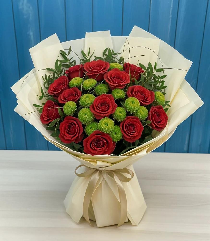 Букет цветов из: Розы и Хризантемы в Минеральных водах