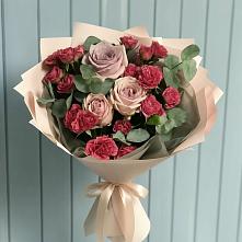 Букет цветов из:  Гвоздики и Розы в Минеральных водах