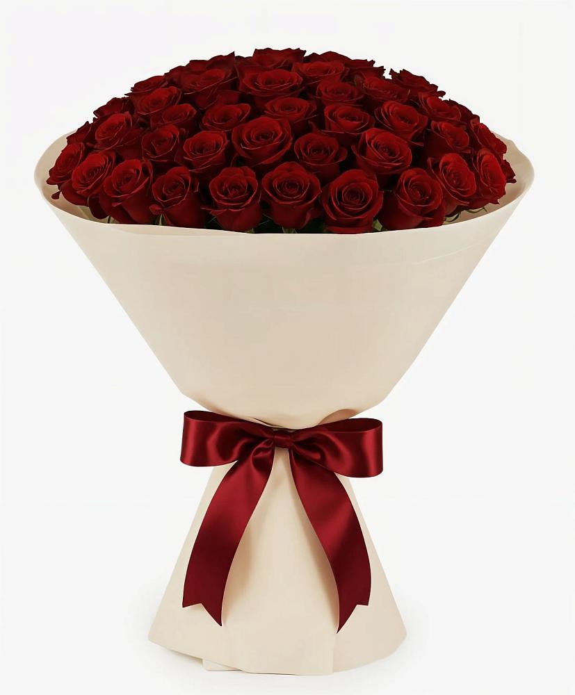 Букет 101 Бордовая роза Блэк Бакарра в Минеральных водах