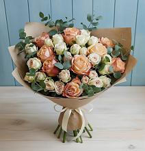 Букет цветов из:  Альстромерии и Розы в Минеральных водах