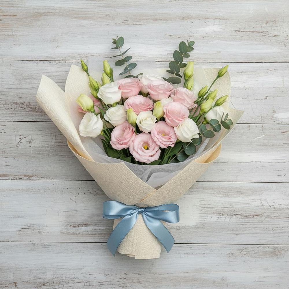 Букет цветов из: Лизиантусы в Минеральных водах